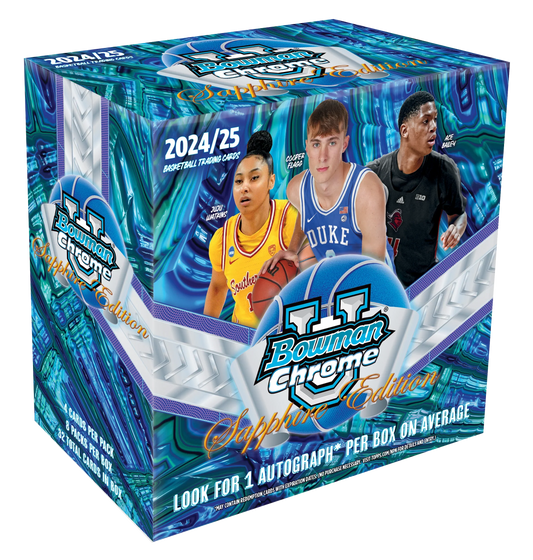 2024-25 Bowman University Chrome Basketball Sapphire Box